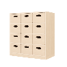 Meuble de rangement 12 bacs - MELU
