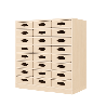 Meuble de rangement 24 bacs - NALA