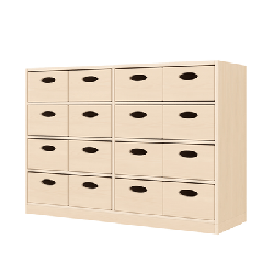 Meuble de rangement 16 bacs - Lumi