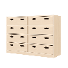 Meuble de rangement 16 bacs - Lumi