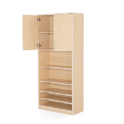 Armoire de rangement 2 portes - Moka