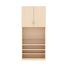 Armoire de rangement 2 portes - Moka