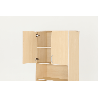 Armoire de rangement 2 portes - Moka