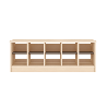 Banc vestiaire 8 casiers 99x33x35cm - Pomi