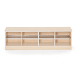 Banc vestiaire 8 casiers 120x33x35cm - Mopi