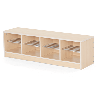 Banc vestiaire 8 casiers 120x33x35cm - Mopi