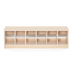 Banc vestiaire 12 casiers 120x33x35cm - Zomi