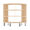 Meuble de rangement arrondi 6 cases - Lou