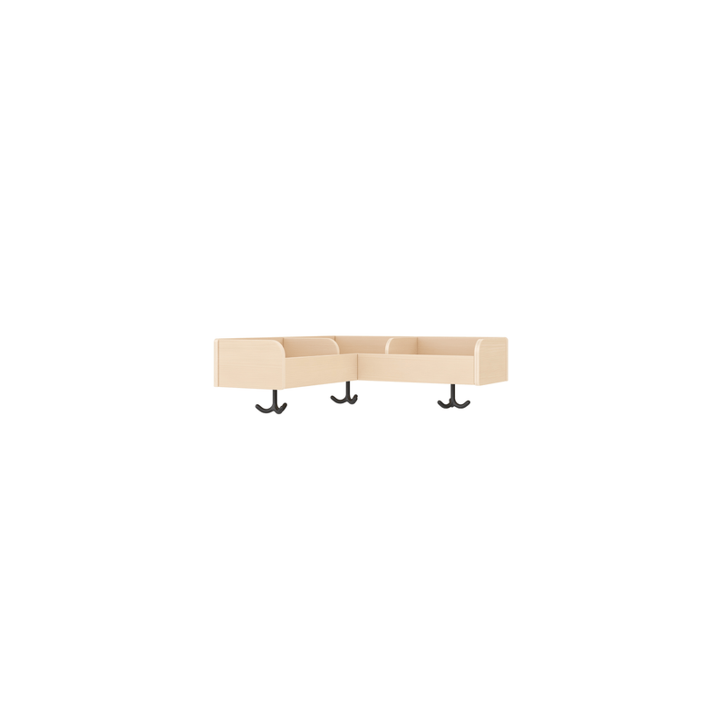 Portemanteau d'angle - 3 places