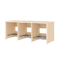 Banc de vestiaire 3 cases 90 cm - Maya
