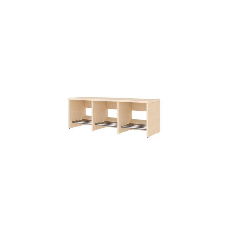 Banc de vestiaire 3 cases 90 cm - Maya