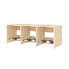 Banc de vestiaire 3 cases 90 cm - Maya