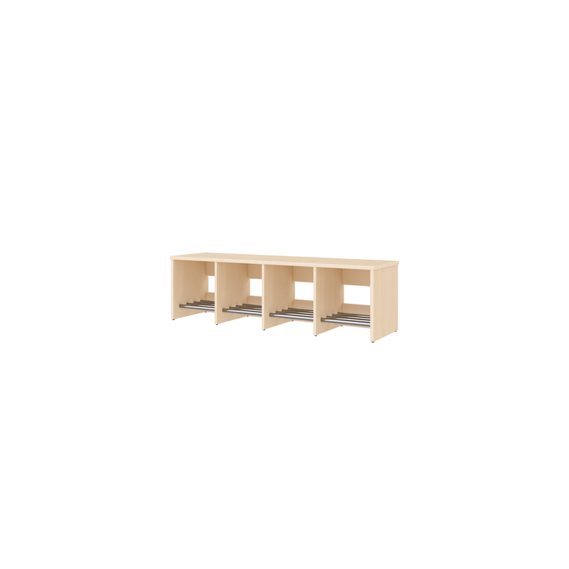 Banc de vestiaire 3 cases 90 cm - Maya