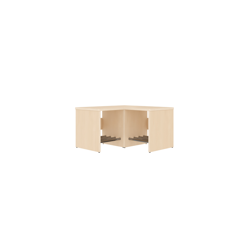 Banc vestiaire d'angle 2 casiers