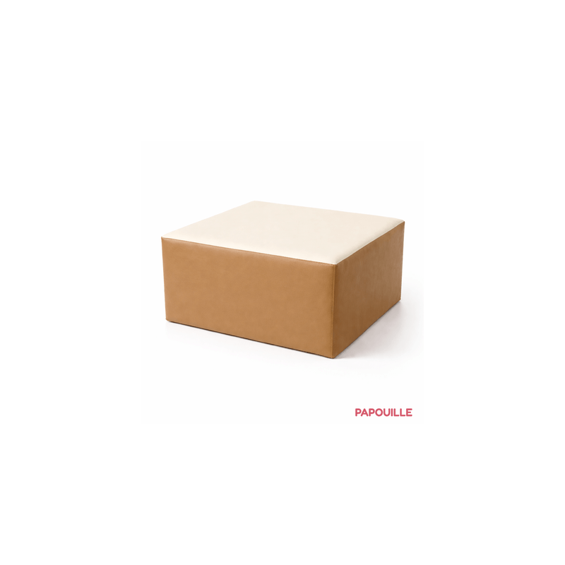 Pouf table carré en mousse imperméable assise 30 cm