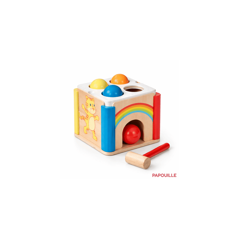 Jeu de maillet arc-en-ciel - 6 éléments