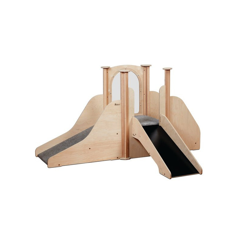 Structure de jeux - 2 toboggans