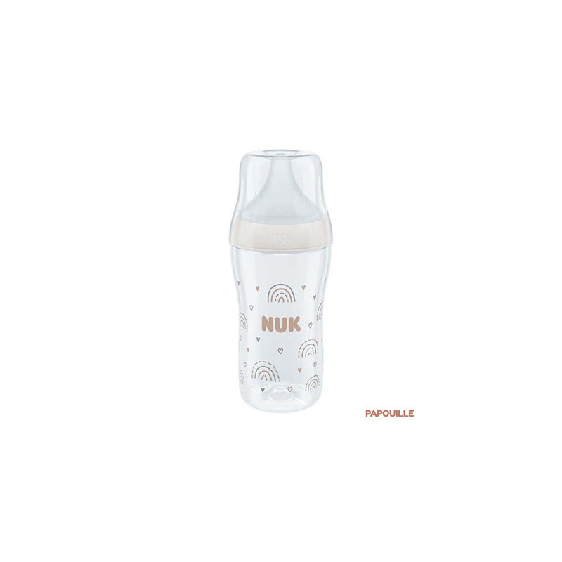 Biberon NUK en verre avec tétine en silicone - 120 ml