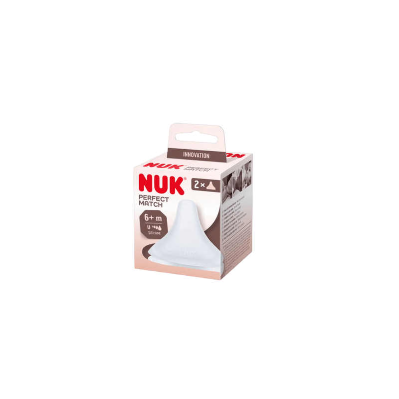 2 tétines NUK en silicone taille S - 0m+