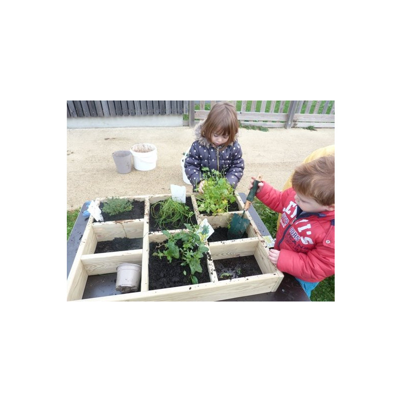 Carré potager en bois