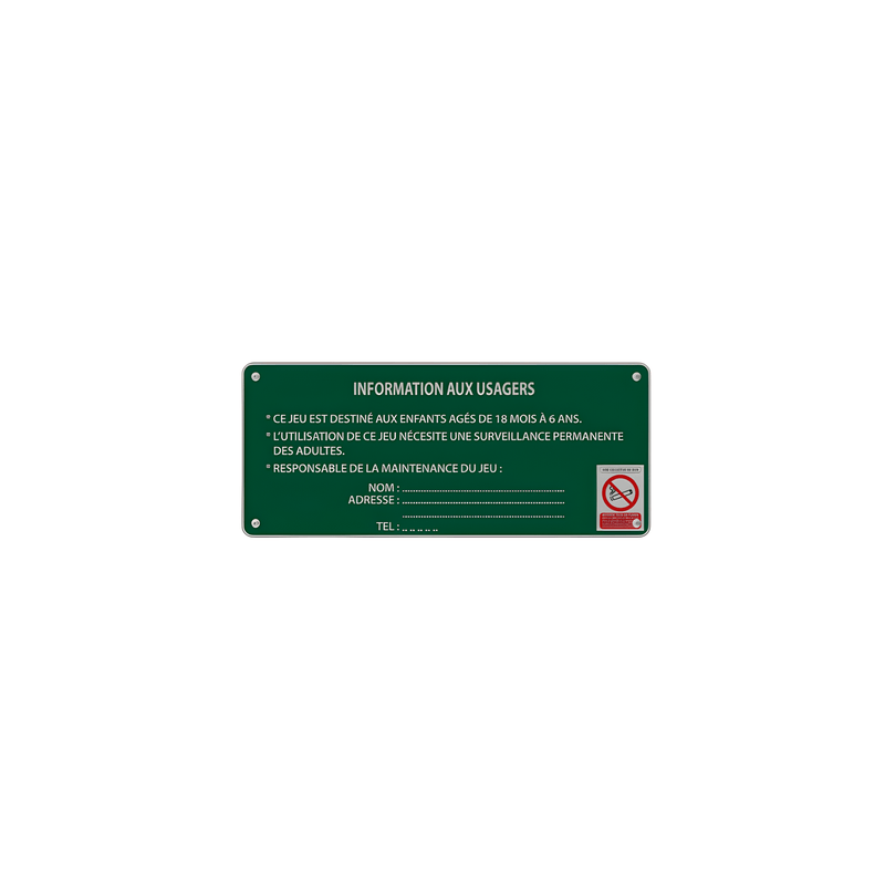 Panneau d'information