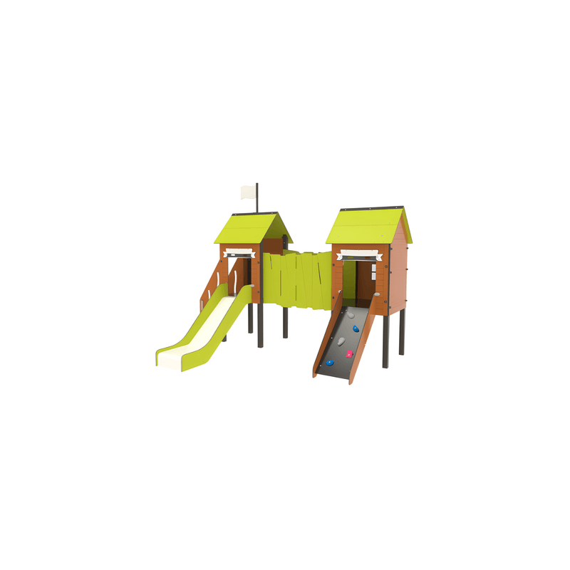 Structure de jeux La promenade - Fixations courtes
