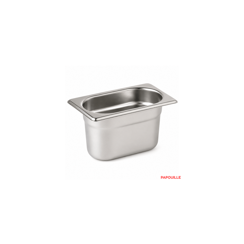 Bac Gastro en inox 1/6 Plein - 150 mm