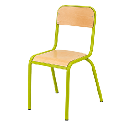 Chaise scolaire en bois H38 cm - T4