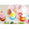 Cupcakes d'imitation en bois
