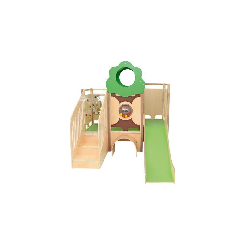 Structure de motricité toboggan - dans les bois