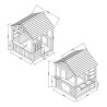 Cabane maisonnette en bois - Lynn