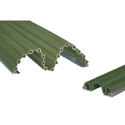 Kit anti pince-doigts 17 soufflets + 3 soufflets - 2050mm - Vert