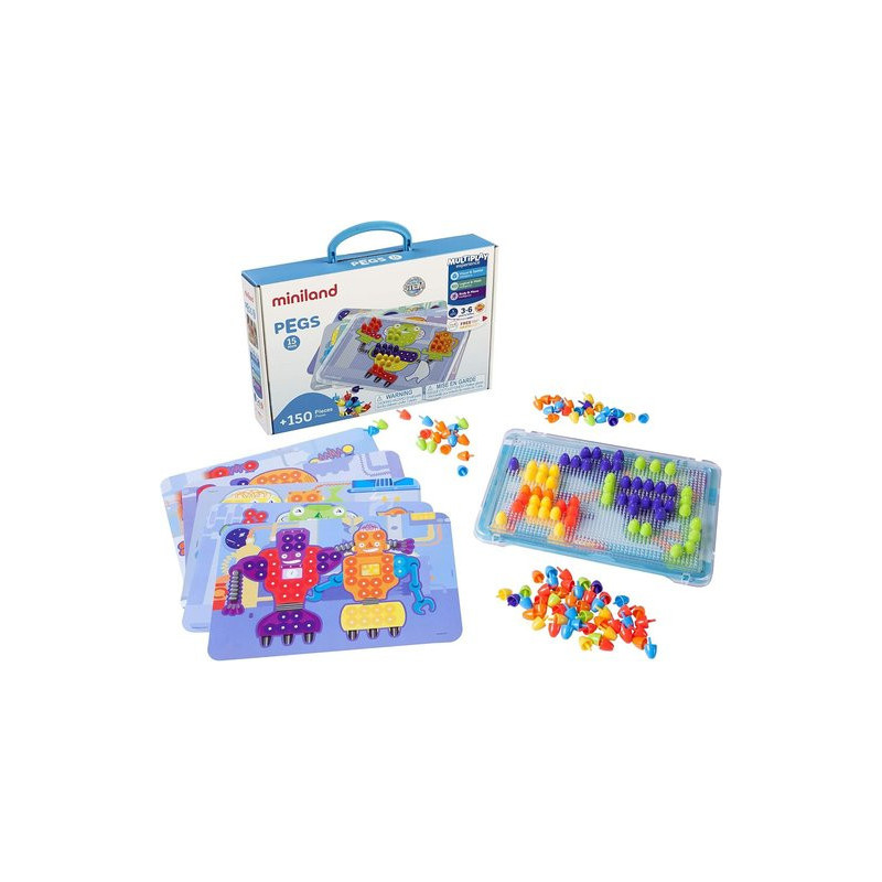 Kit mosaïques à picots moyens - 150 pièces