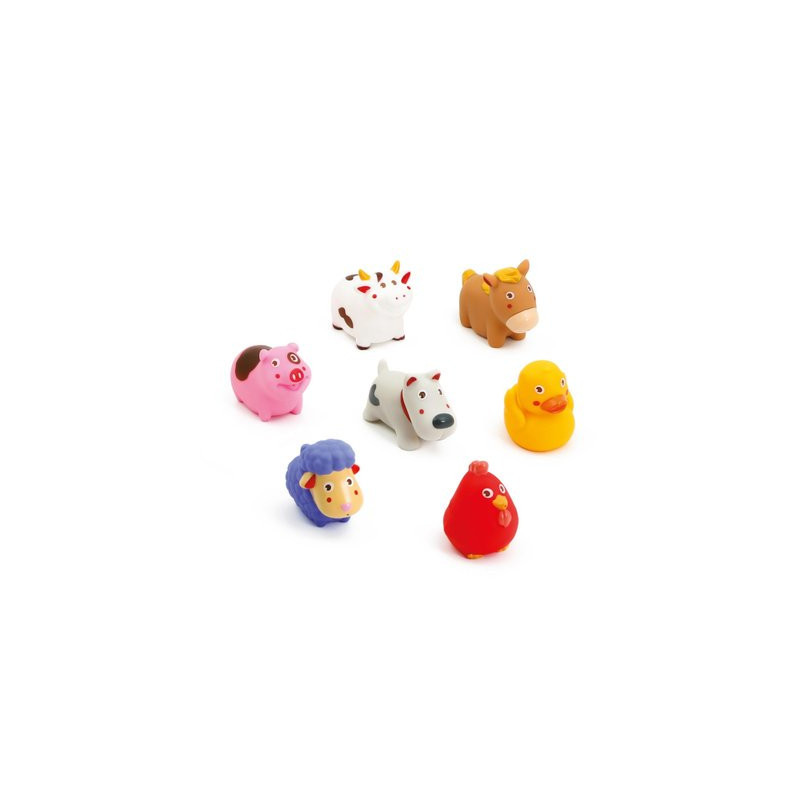 Lot de 7 animaux souples