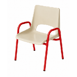 Chaise de maternelle avec accoudoirs H18 cm - T00