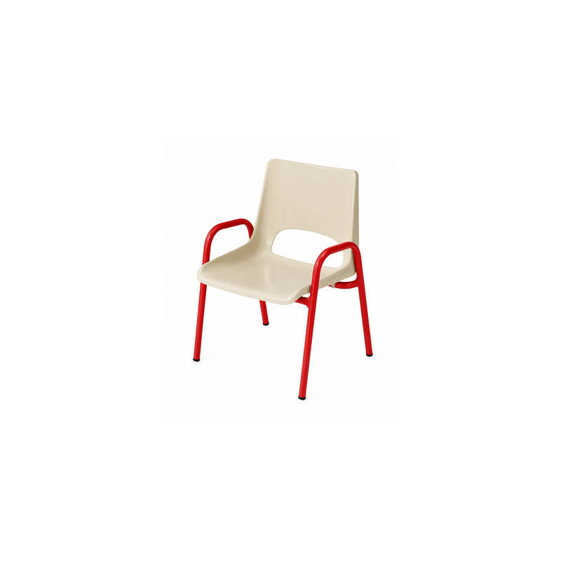 Chaise de maternelle avec accoudoirs H18 cm - T00