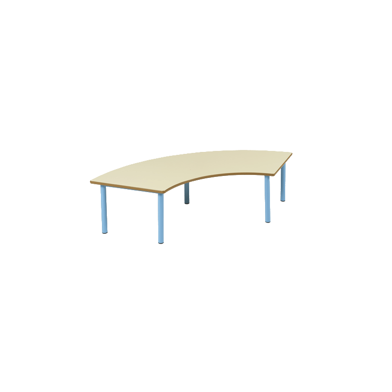 Table Bermudes 1/3 anneau mélaminé - 120 x 120 cm - T0