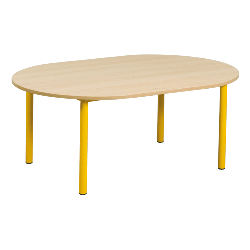 Table ovale Bermudes mélaminé 130 x 90 cm - T0