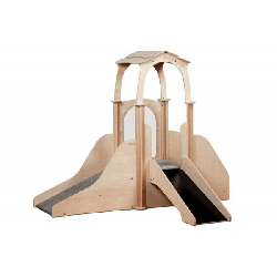 Structure de jeux - 2 toboggans