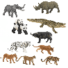 Lot n°4 11 figurines animaux sauvages (figurines papo)