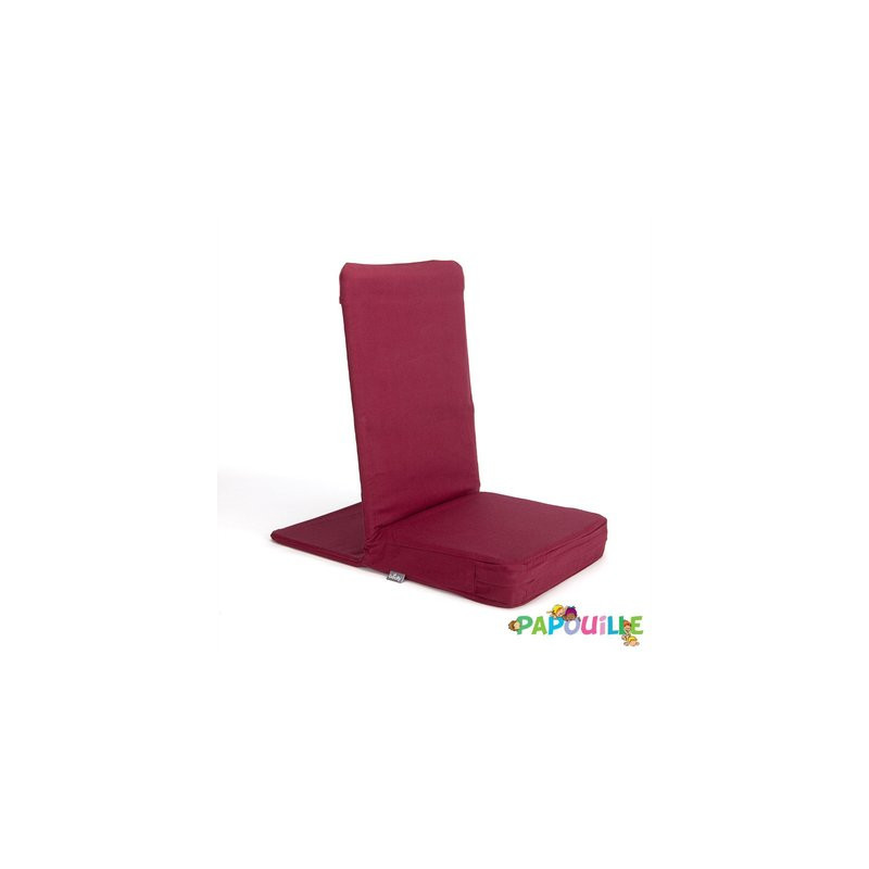 Housse pour assise au sol en tissus rouge