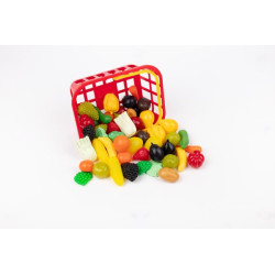 Panier de mini fruits et légumes - 48 pièces