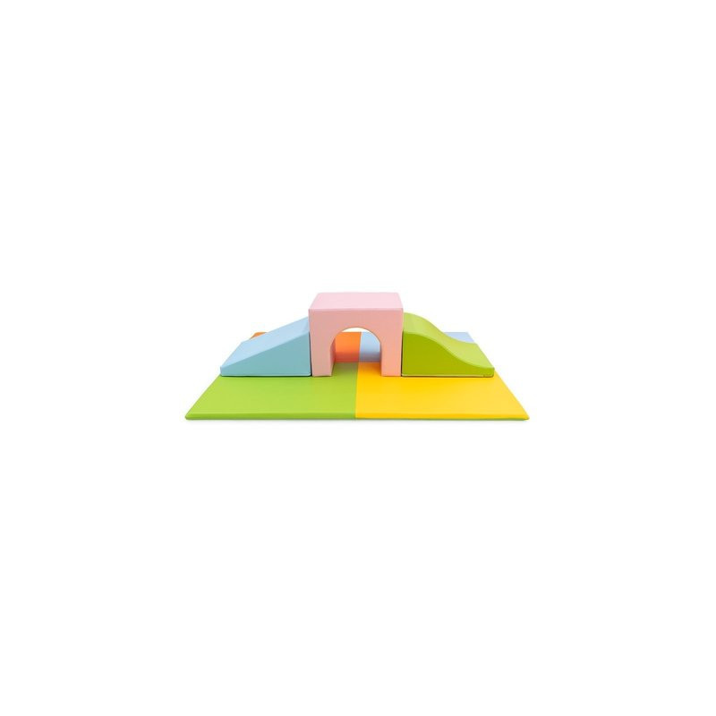 Parcours pour crèche en mousse avec tapis