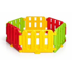 Parc 6 barrières modulable auto porté coloré