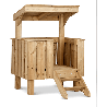 Cabane en bois avec escalier