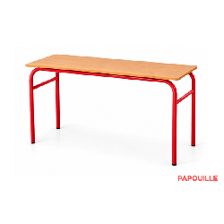 Table scolaire 130 x 50 cm - H64 cm T4