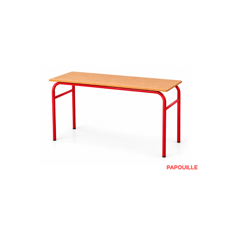 Table scolaire 130 x 50 cm - H64 cm T4
