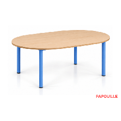 Table ovale Bermudes mélaminé 130 x 90 cm - T0