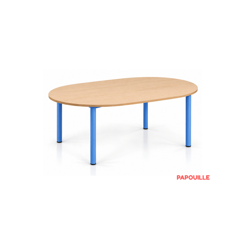 Table ovale Bermudes mélaminé 130 x 90 cm - T0