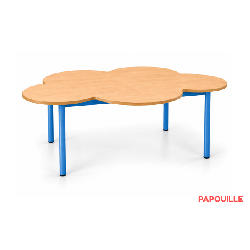 Table en fleurs mélaminé - 160 x 120 cm - T0